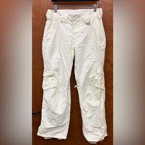 SIMS women’s white cream snowboarding pants size medium winter ski sled hiking